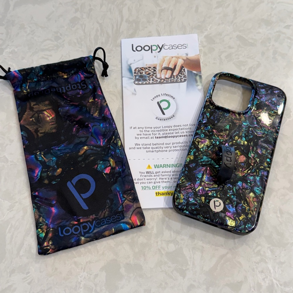 Loopy Case - Abalone - Apple 16 Pro Max - Righty - Multicolor Phone Case
